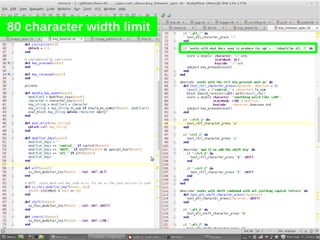 80 character width limit
 