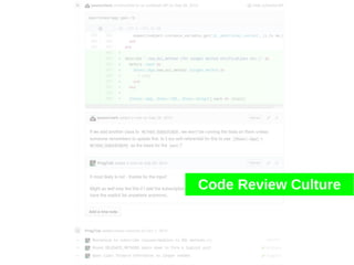 Code Review Culture
 