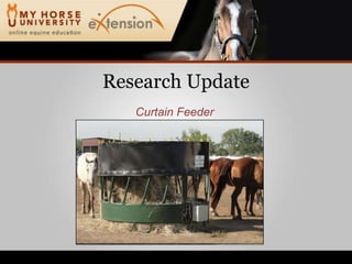 Research UpdateCurtain Feeder