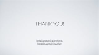 Reduce CPU Load

•

HashCode and Equals when called frequently may be a bottleneck

 