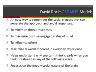 Scarp Model Optimizing leadership a brain-based approach | PPTX