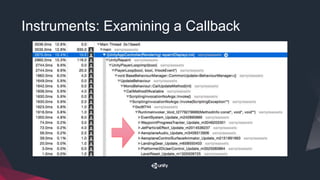 Instruments: Examining a Callback
 