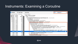 Instruments: Examining a Coroutine
 