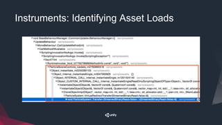 Instruments: Identifying Asset Loads
 