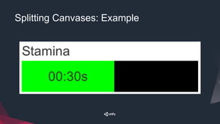 Splitting Canvases: Example
 