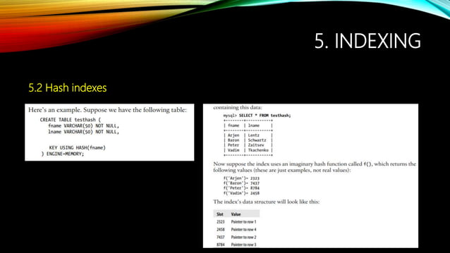 Optimizing MySQL queries | PPT
