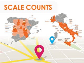 21	©	2015	Solarig	Holding	
Cillamayor	
PALENCIA	
Alfaro	
LA	RIOJA	
Ledaña	
CUENCA	
Matapozuelos	
VALLADOLID	
Arroyomolinos	
MADRID	
Soria	-	HQ	
SORIA	
Almazan		
Tozalmoro	
SORIA	
Trujillo	
CÁCERES	
Abanilla	
MURCIA	
SCALE COUNTS
Perugia		
UMBRIA	
Arezzo	
TOSCANA	
Cuneo	
PIEMONTE	
Roma	-	Italia	HQ		
LAZIO	
L’Aquila	
ABRUZZO	
Viterbo	
LAZIO	
LaTna	
LAZIO	
Ancona	
MARCHE	
Terni	
UMBRIA	
Isernia	
MOLISE	
Foggia	
PUGLIA	
Brindisi	
PUGLIA	
Lecce	
PUGLIA	
Vibo	Valencia	
CALABRIA	Agrigento	
SICILIA	
Siracusa	
SICILIA	
Potenza	
BASILIC
ATA	
 