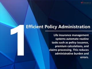 Optimizing Operations with Advanced Life Insurance Management Systems | PDF