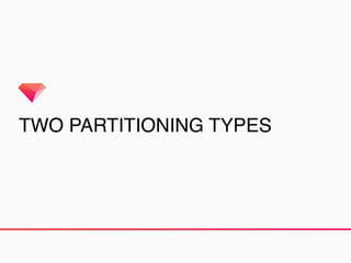 TWO PARTITIONING TYPES
 