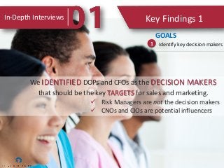 In-Depth Interviews Key Findings 2
Understand the decision-
making process
GOALS
2
Incremental changes or expansions to th...