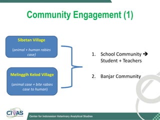 Optimizing rabies control in Bali: An EcoHealth approach