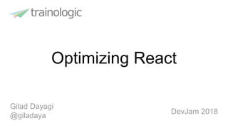 Optimizing react | PPT