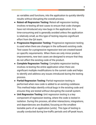 Regression Testing for Mobile Apps: Best Practices | PDF