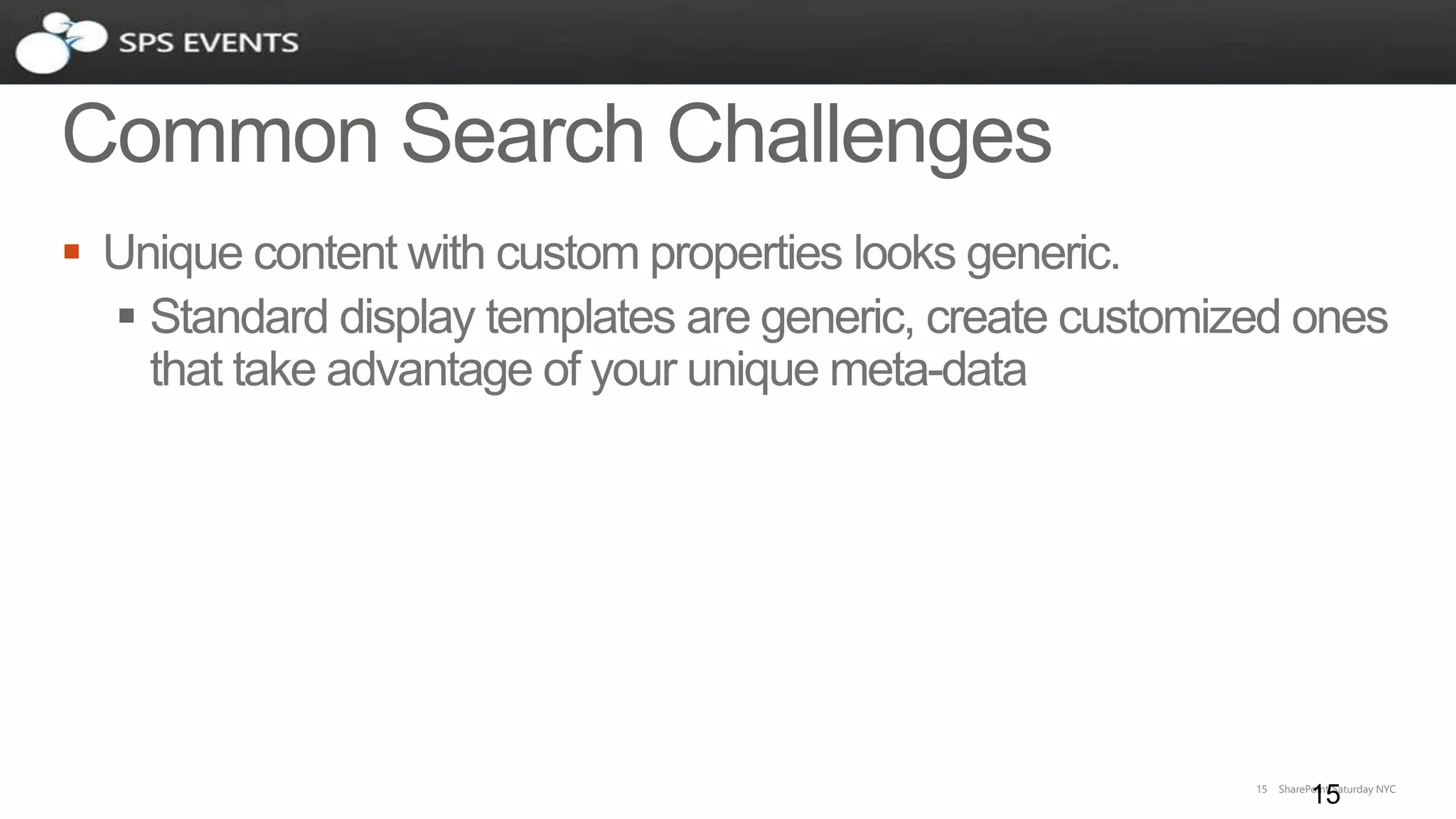 15 SharePoint Saturday NYC
15