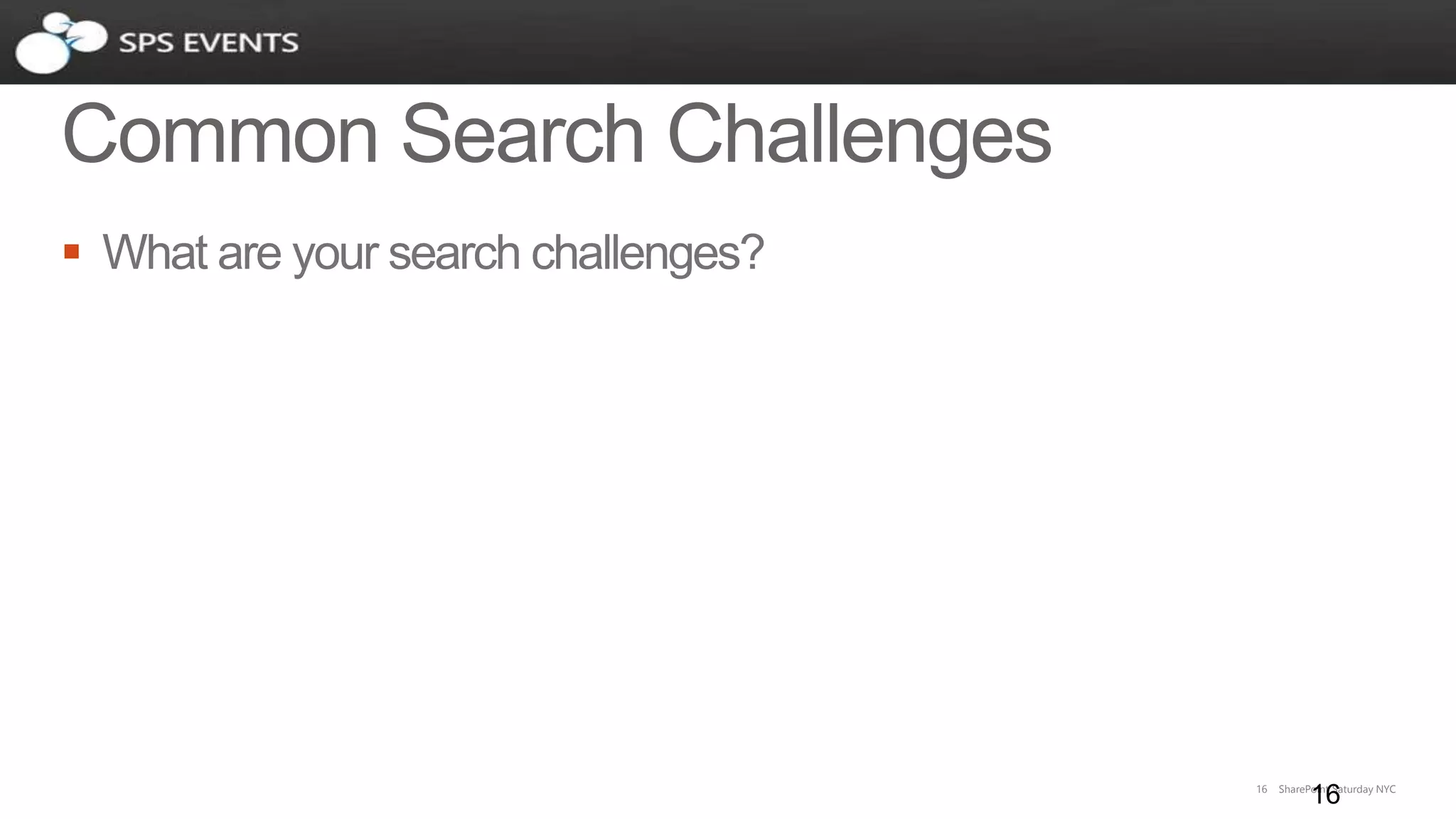 16 SharePoint Saturday NYC
16