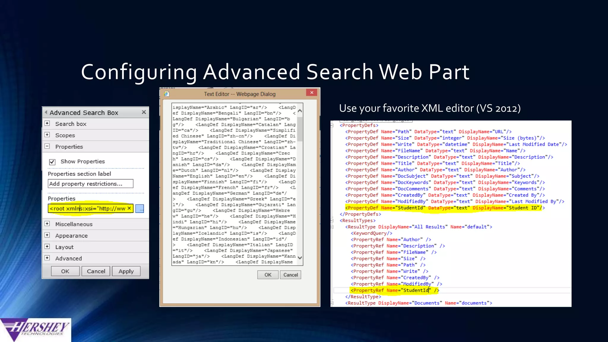Creating Managed Property (SP2010)
• Click “New Managed Property” link from
Metadata Property Mappings
• Property Name can contain most characters, except for
spaces (but please don’t use special characters)
• Based on the selected type, this managed property can
only be mapped to crawled properties with the same type.
• Add Mapping – Select 1 or more crawled properties to map
to this managed property.
• If multiple are selected decide whether to include all values or
just the first one found
• Scopes – preset filter on content – like a global where clause
• Reduce storage requirements (“hash”) – option
actually works in reverse to what is stated.
 