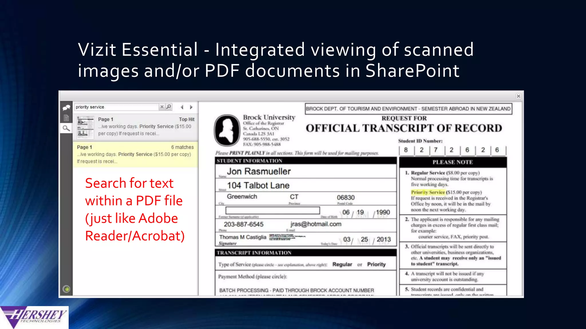 Conclusion
• To leverage SharePoint’s native features for transactional document
management…
• Extensive upfront planning
• Complex configuration (many more steps to configure SP compared to most
dedicated document management products)
• To make the overall user experience in SharePoint comparable with
dedicated Document Management products, plan on:
• Lots of custom code ... OR …
• 3rd party solutions
 