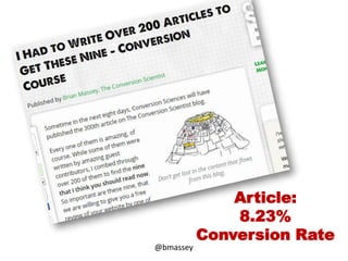 @bmassey
Article:
8.23%
Conversion Rate
 