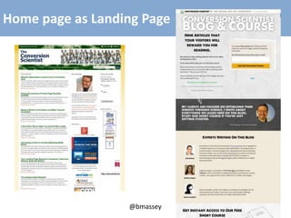 @bmassey
Home page as Landing Page
 