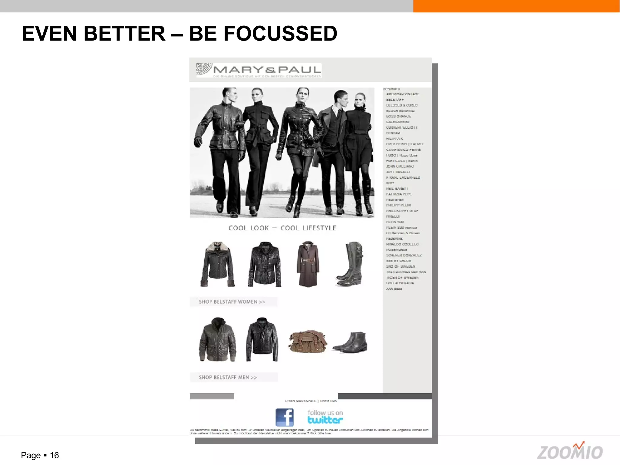 EVEN BETTER – BE FOCUSSED Page     