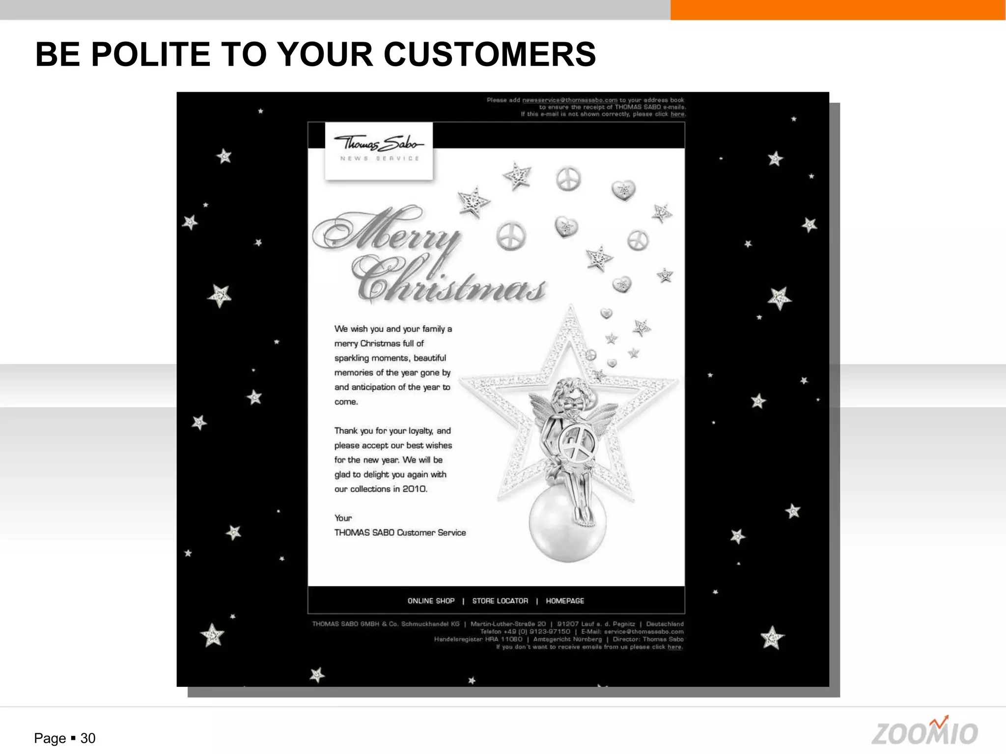 BE POLITE TO YOUR CUSTOMERS Page     