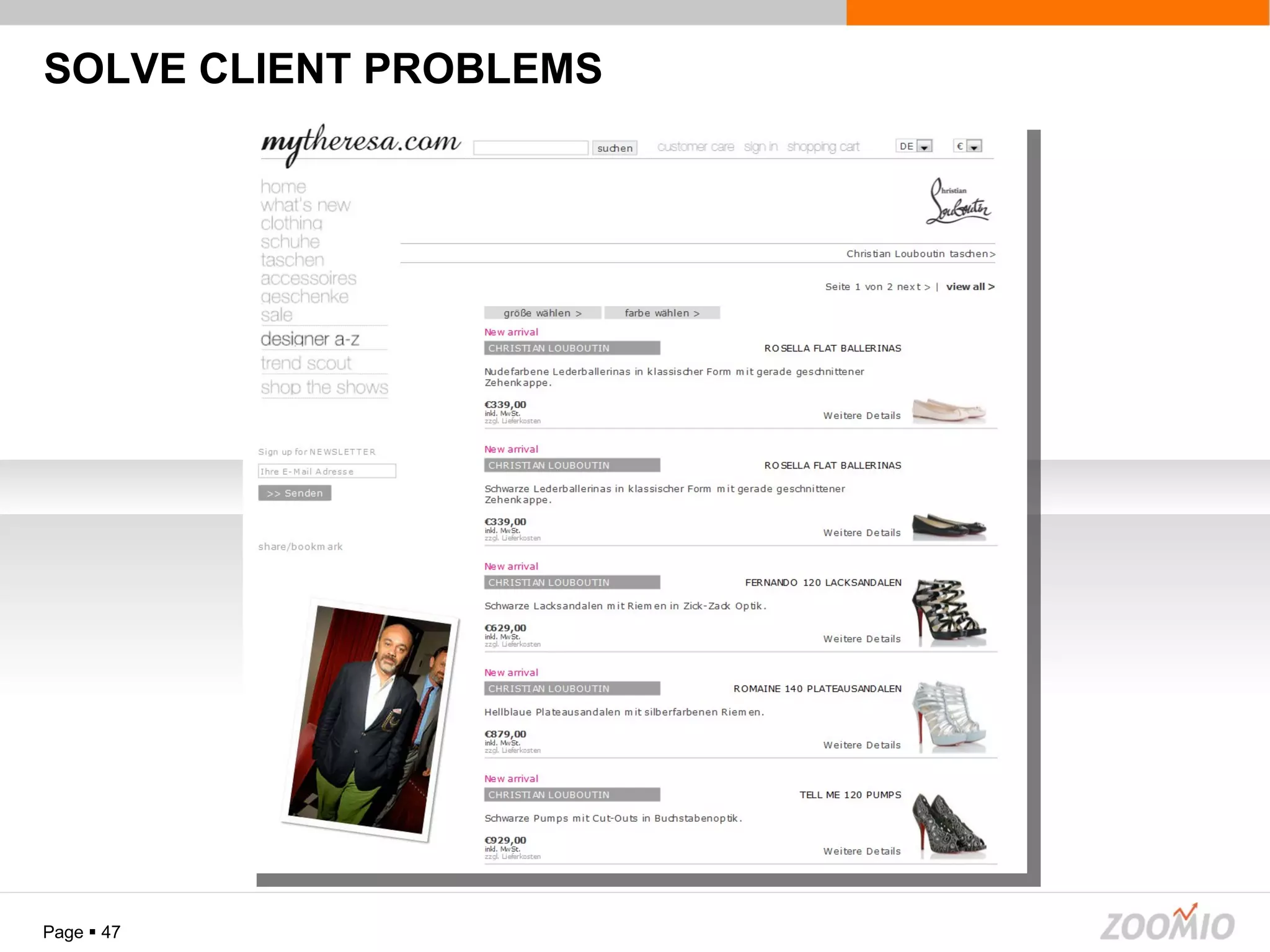SOLVE CLIENT PROBLEMS Page     