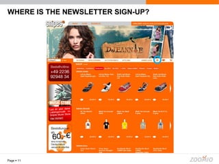 WHERE IS THE NEWSLETTER SIGN-UP? Page     