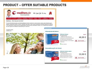PRODUCT – OFFER SUITABLE PRODUCTS Page     