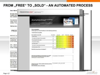 FROM „FREE“ TO „SOLD“ - AN AUTOMATED PROCESS Page     