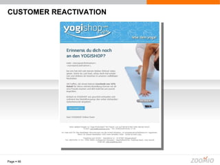 CUSTOMER REACTIVATION Page     