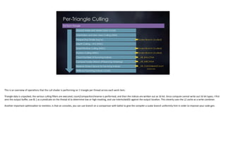 Optimizing the graphics pipeline with compute | PDF