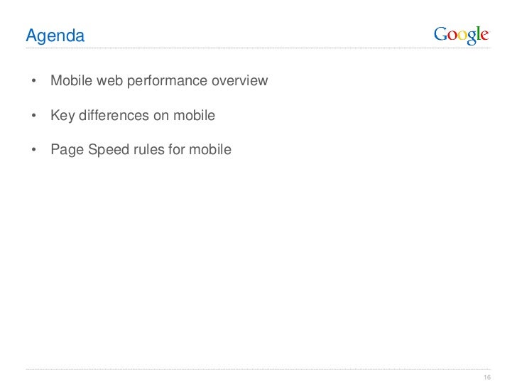 Optimizing web and mobile site performance using page speed Slide 16