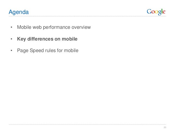 Optimizing web and mobile site performance using page speed Slide 20