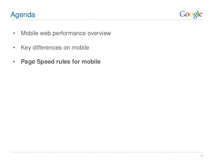 Optimizing web and mobile site performance using page speed Slide 26