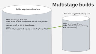 Multistage builds
 