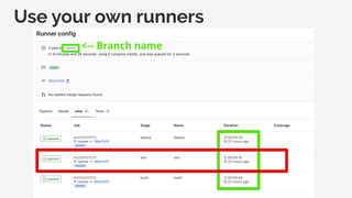 Use your own runners
 