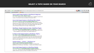 SELECT A TOPIC BASED ON YOUR SEARCH
 