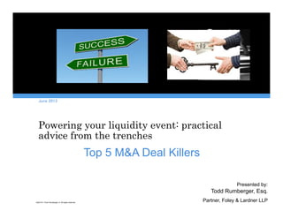 Optimizing your Liquidity Event: Practical Advice from the Trenches | PDF
