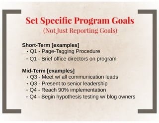 Optimizing your public sector web analytics program pt2