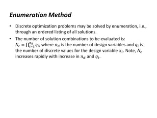 Optimum Engineering Design - Day 4 - Clasical methods of optimization | PPT