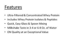 Optimum Nutrition Performance Whey