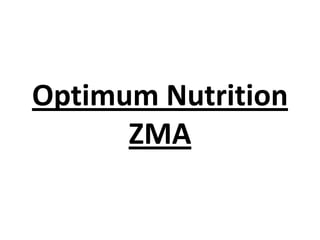 Optimum Nutrition
ZMA
 