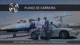 PLANO	DE	CARREIRA
AQUI	É	ONDE	SEUS	SONHOS	COMEÇAM	À	SE	TORNAR	REALIDADE
 