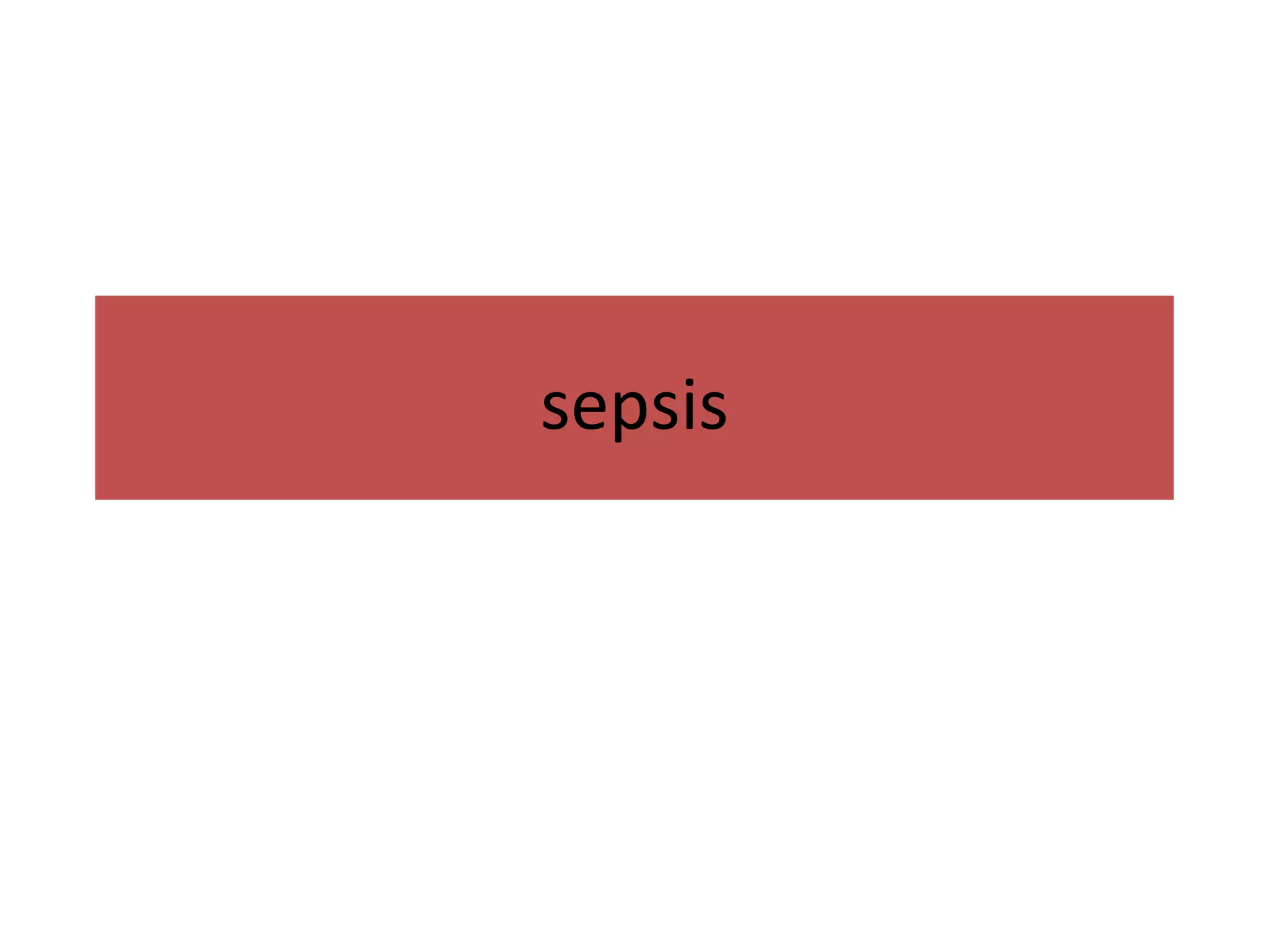sepsis 
