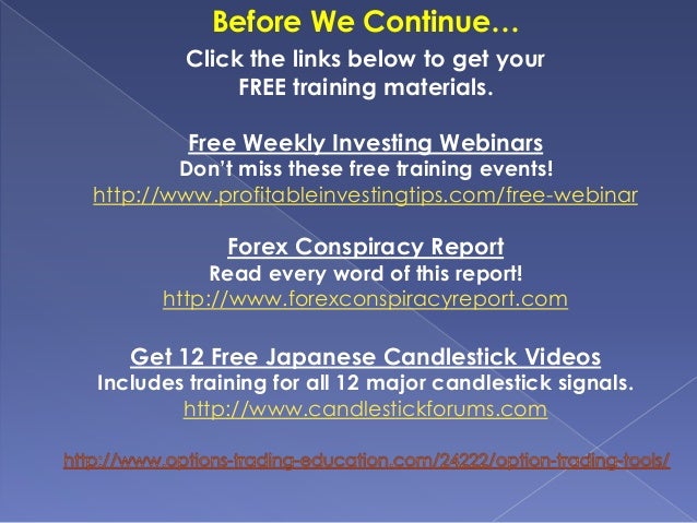 Option trading tools