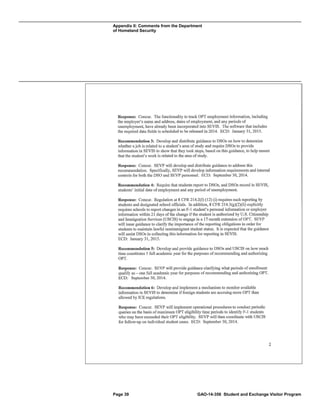 Appendix II: Comments from the Department
of Homeland Security

Page 39

GAO-14-356 Student and Exchange Visitor Program

 