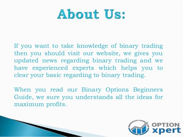 Learn binary options trading