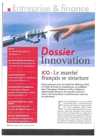 Article Option Finance - ICO le marché français se structure (07052018)