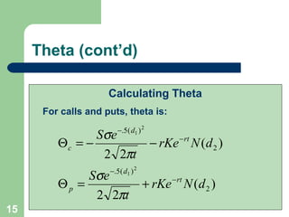 Option greeks | PPT