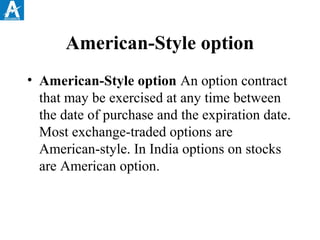 Futures and options | PPT